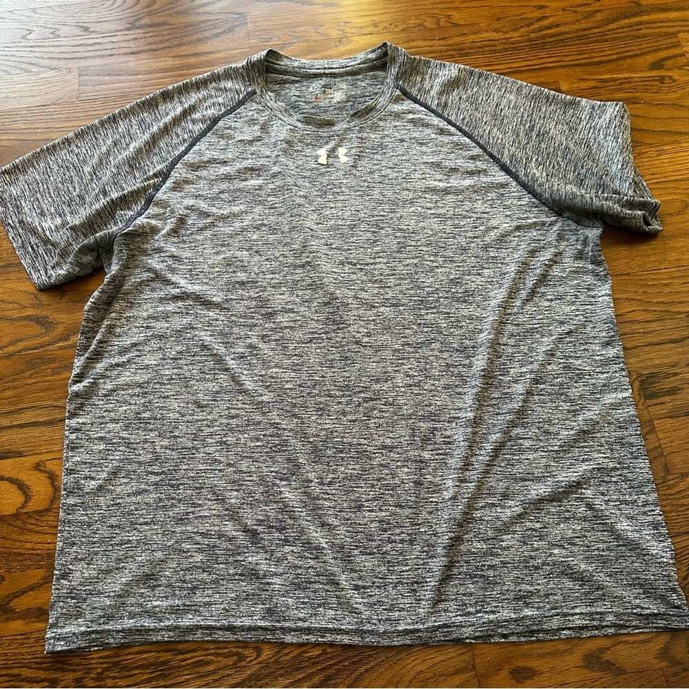 Under Armour Men's Heat Gear Performance Tee | Active Tee | Heathered Gray